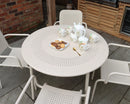 Porto Champagne 4 Seater Dining Set