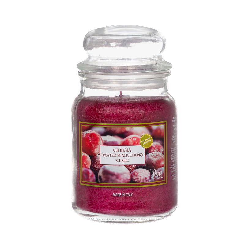 Petali Large Candle Jar - Frosted Cherry