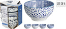 Patterned Bowls 4pc Set