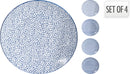 Patterned Plates 27cm 4pc Set