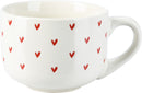 Hearts Stoneware Mug 3 Assorted Colours