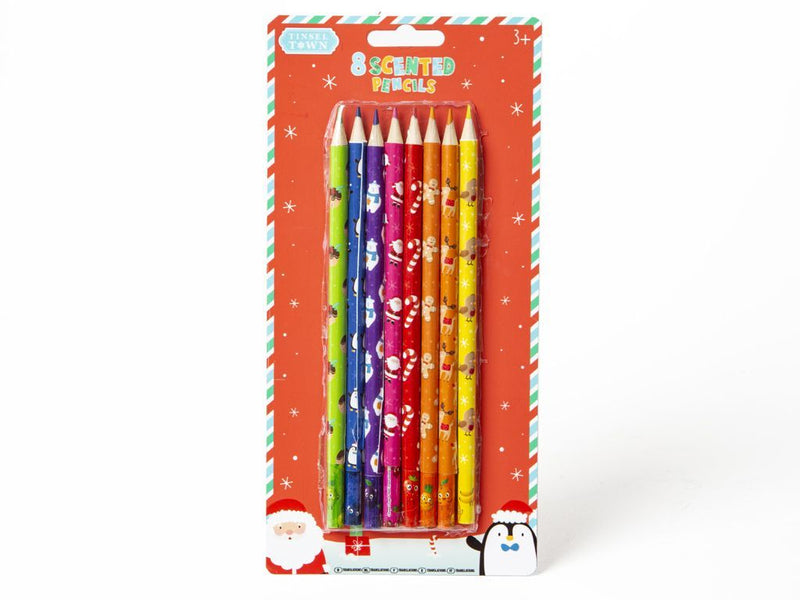 Scented Christmas Pencils 8pk