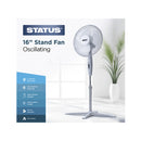 White 16" Pedestal Stand Fan