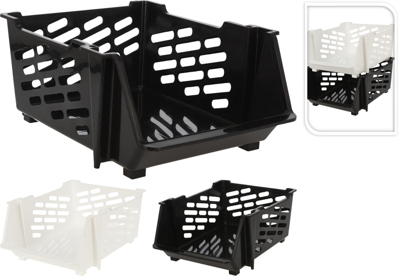 Stacking Storage Basket Assorted