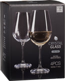 Crystal White Wine Glasses - 4 Pack