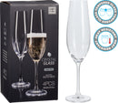 Crystal Champagne Glasses - 4 Pack