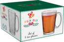 Embossed Christmas Tree Mugs - Set of 4