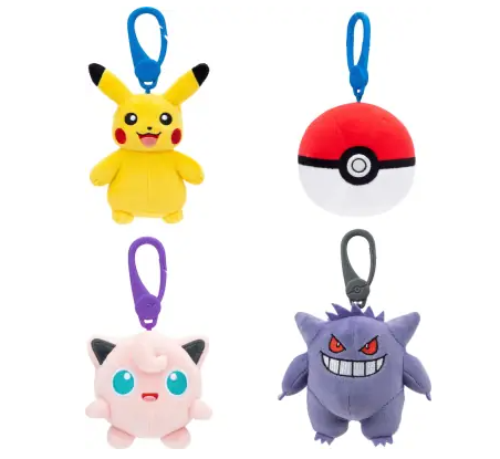 Pokemon Clip On Plush Assorted
