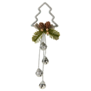 Decorative Christmas Bell Assorted - Silver