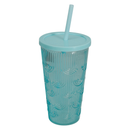 Rainbow Drinking Cup With Straw Assorted