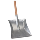 Wooden Handle Silver Coal Shovel