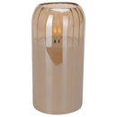LED Candle In Amber 7.5cm x 15cm