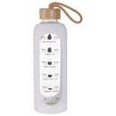 Glass Tracker Water Bottle 750ml Assorted