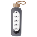 Glass Tracker Water Bottle 750ml Assorted
