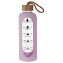 Glass Tracker Water Bottle 750ml Assorted