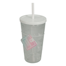 Rainbow Drinking Cup With Straw Assorted