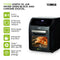 Tower Vortx 12L 5-in-1 Digital Air Fryer Oven