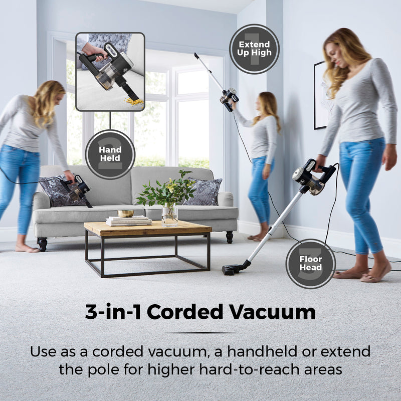 Tower Plus Corded 3-in-1 Vacuum Cleaner