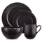 Empire 16 Piece Black Dinnerware Set