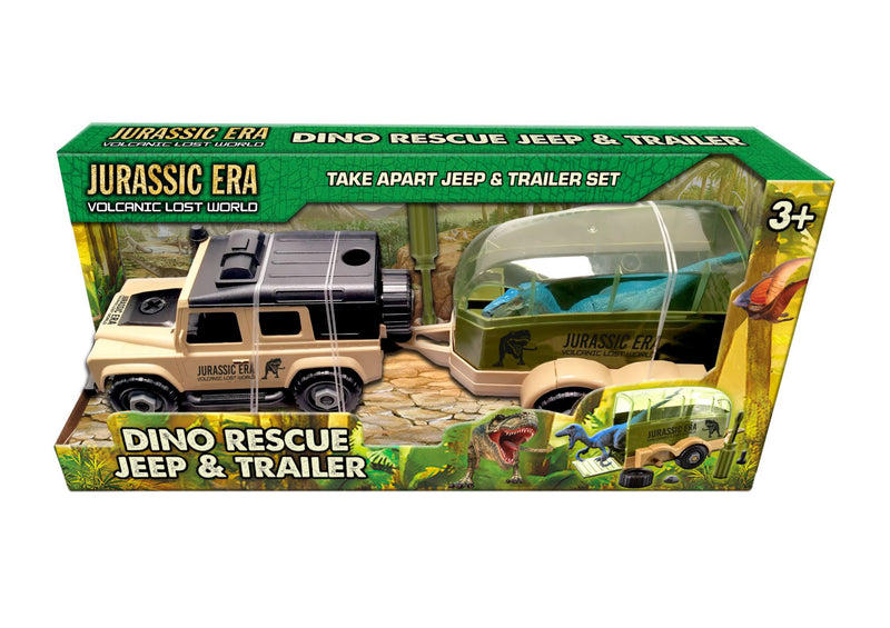 Jurassic Era Dino Rescue Jeep & Trailer