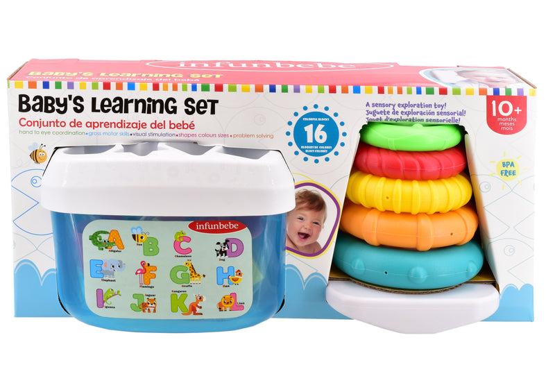 Baby Learning Set - Shape Sorter & Ring Stacker