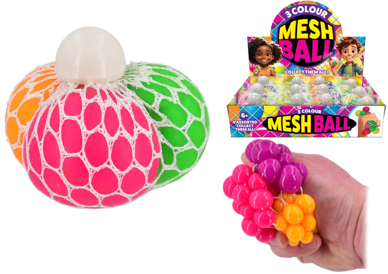 3 Colour Segment Mesh Ball Assorted