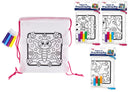 Colour Your Own Drawstring Bag Assorted