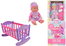 Baby Doll With Crib Playset