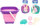 Folding Beach Bucket 4 Piece Set