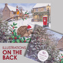 Crystal Art Card 18cm x 18cm - The Merry Hedgehog