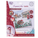 Crystal Art Card 18cm x 18cm - The Merry Hedgehog