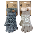 Ladies Sherpa Fleece Gloves - Assorted