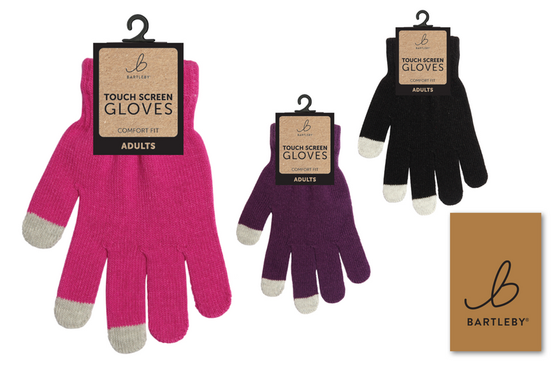 Ladies Touch Screen Gloves - Assorted Colours