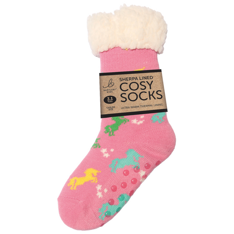 Funky Sherpa Socks Childs - Unicorn