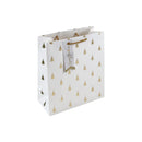 Gold Trees Christmas Gift Bag - Medium