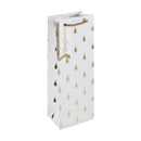 Gold Trees Christmas Gift Bag - Bottle