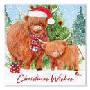 Christmas Cards 12 Pack - Highland Cow