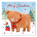 Christmas Cards 12 Pack - Highland Cow
