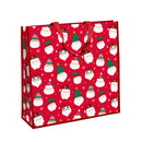 Funky Santa Woven Christmas Gift Bag - Jumbo