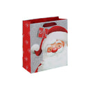 Glitter Santa Christmas Gift Bag - Medium