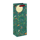 Woodland Christmas Gift Bag - Bottle