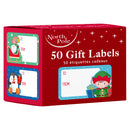 Cute Christmas Gift Tags Stickers 50 Pack