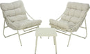 Cushioned Bistro / Chair Set - Cream