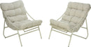 Cushioned Bistro / Chair Set - Cream