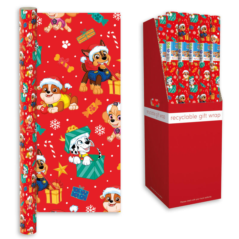 Paw Patrol Christmas Gift Wrap 2m