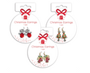 Christmas Novelty Dangly Earrings Assorted