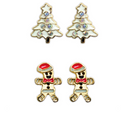 Christmas Novelty Stud Earrings 2 Pack