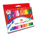 Fibre Colouring Pens 18pk
