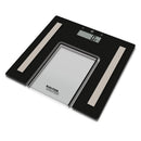 Salter Slim Glass Analyser Bathroom Scale - Black