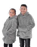 Kids Eskimo Cosy Hoodie - Teddy Grey